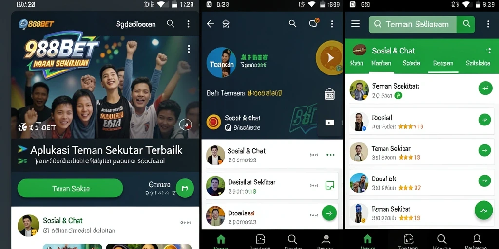 Antarmuka aplikatif 988BET yang menarik dan interaktif.