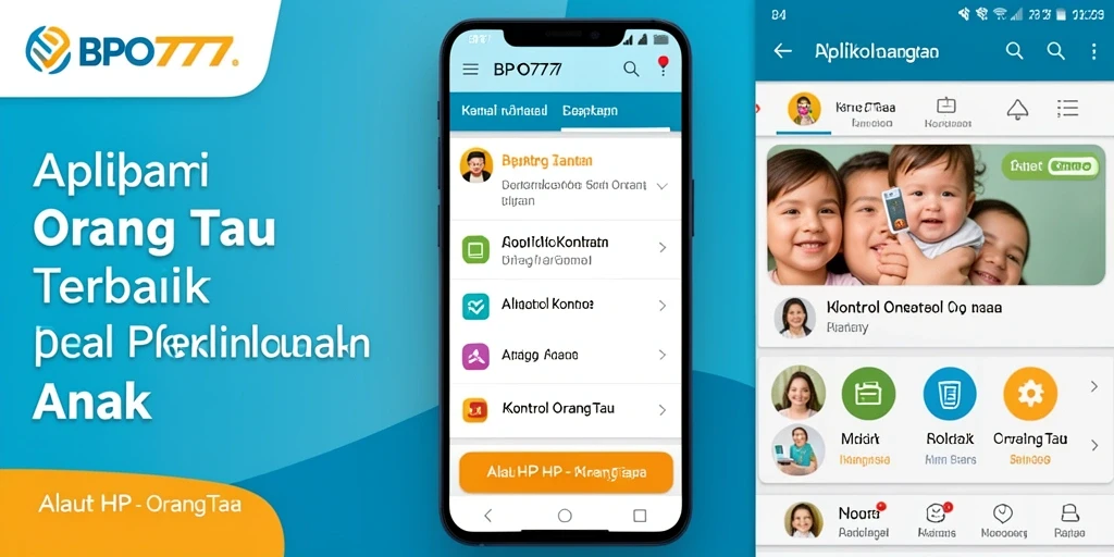 Tampilan antarmuka BPO777 yang intuitif dan menarik untuk kontrol orang tua.