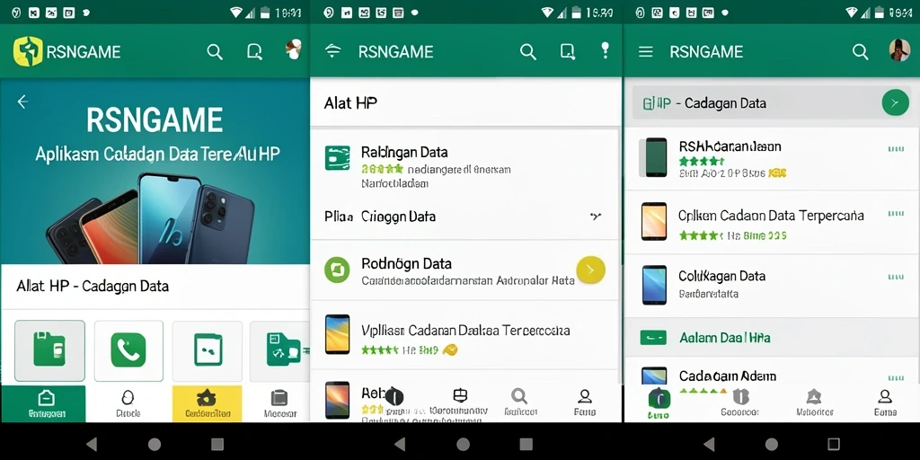 Tampilan antarmuka RSNGAME yang sederhana dan fungsional.
