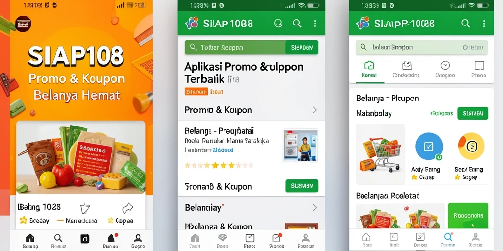 Tampilan antarmuka aplikasi SIAP108 yang menarik dan sederhana.