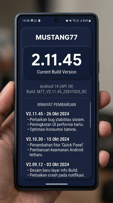 Riwayat Versi Aplikasi mustang77 untuk Android